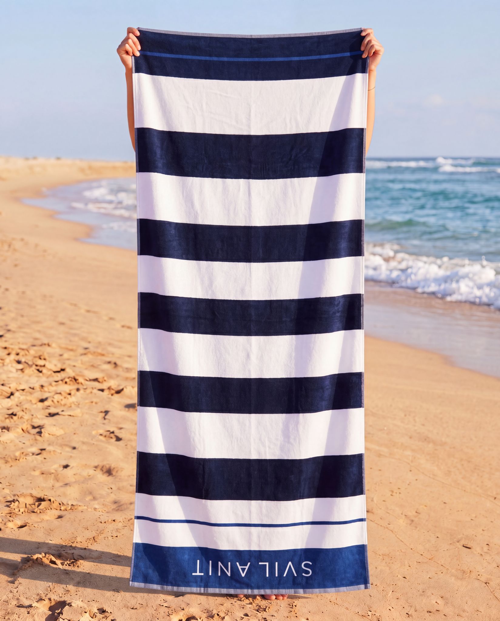 Kuba Premium Quality Beach towel H- Navy Blue 100 x 200 cm