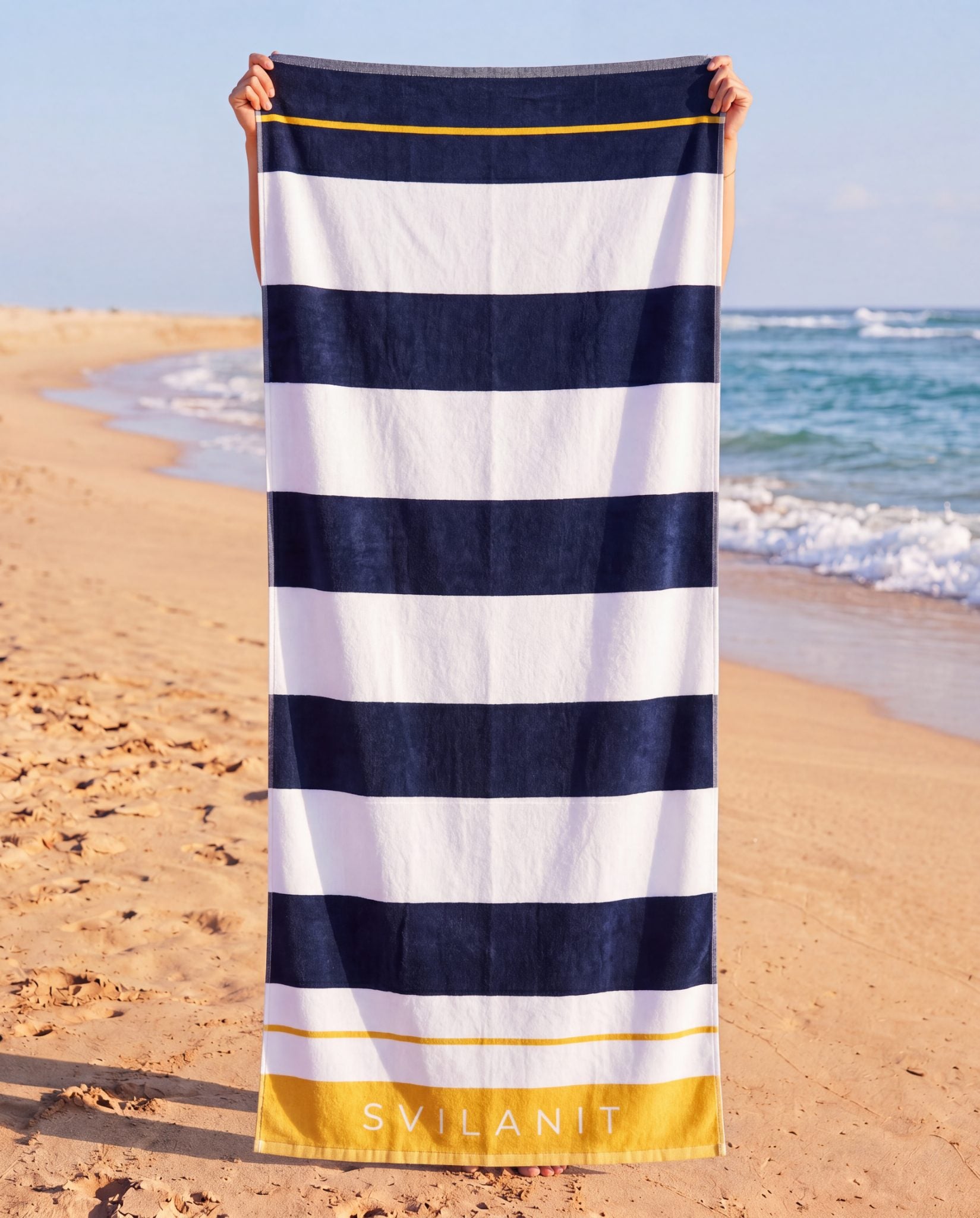 Kuba Premium Quality Beach towel H- Yellow 100 x 200 cm